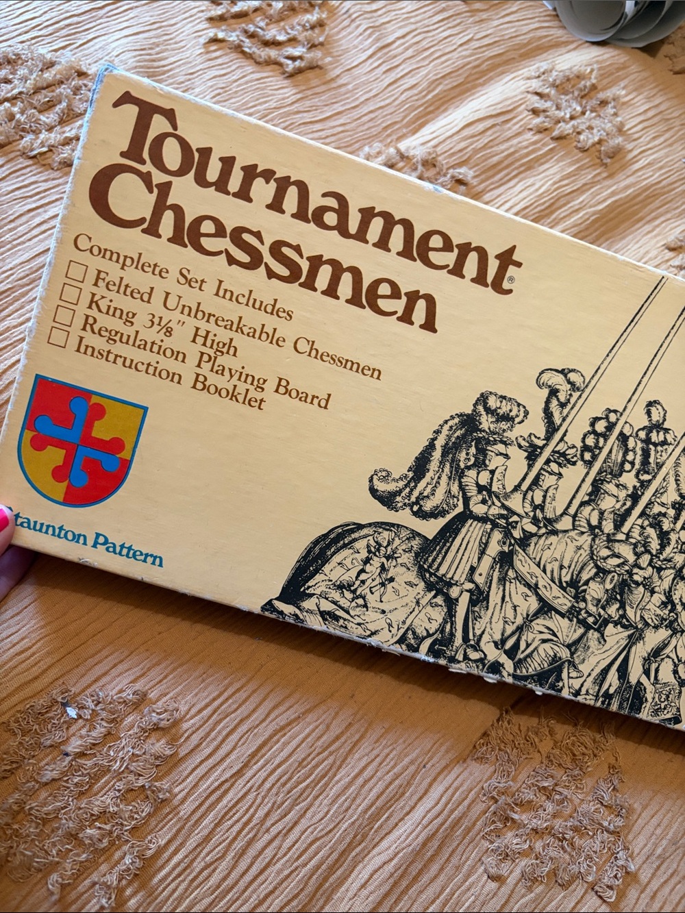 Vintage Chess Set 1968 Staunton Pattern Tournament Chessmen